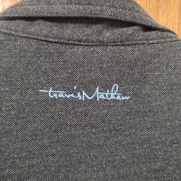 Travis Mathew Golf Polo Shirt Gray Logo Embroidered Mens Sz Small - Picture 11 of 15